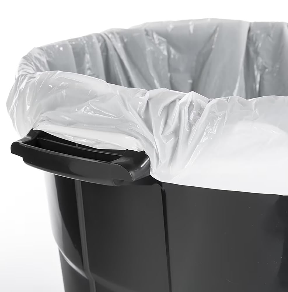 20-Gallon Trash can. with lid. Black : Home & Kitchen