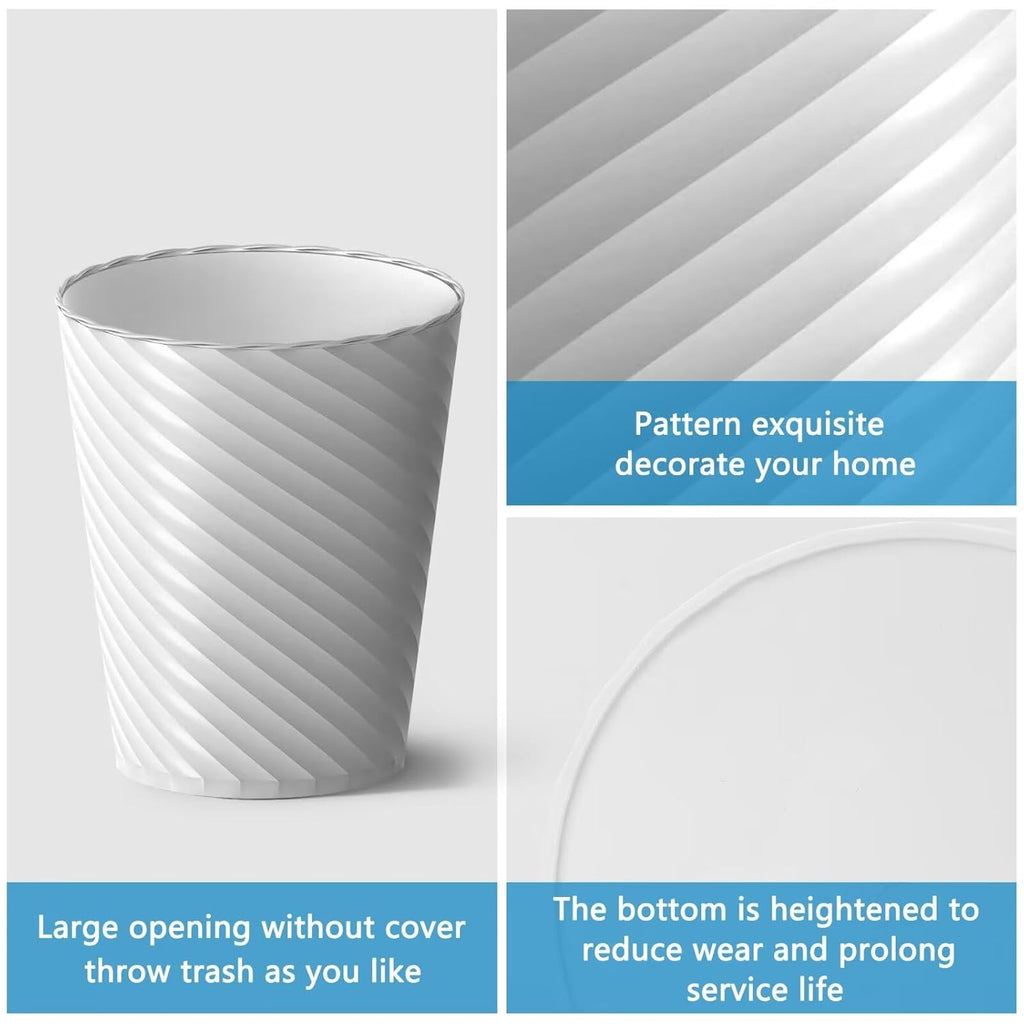 Bathroom Trash Cans (Pack of 3, 1.8 Gallons / approx. 6.8 Liters, Trash Bags Included)