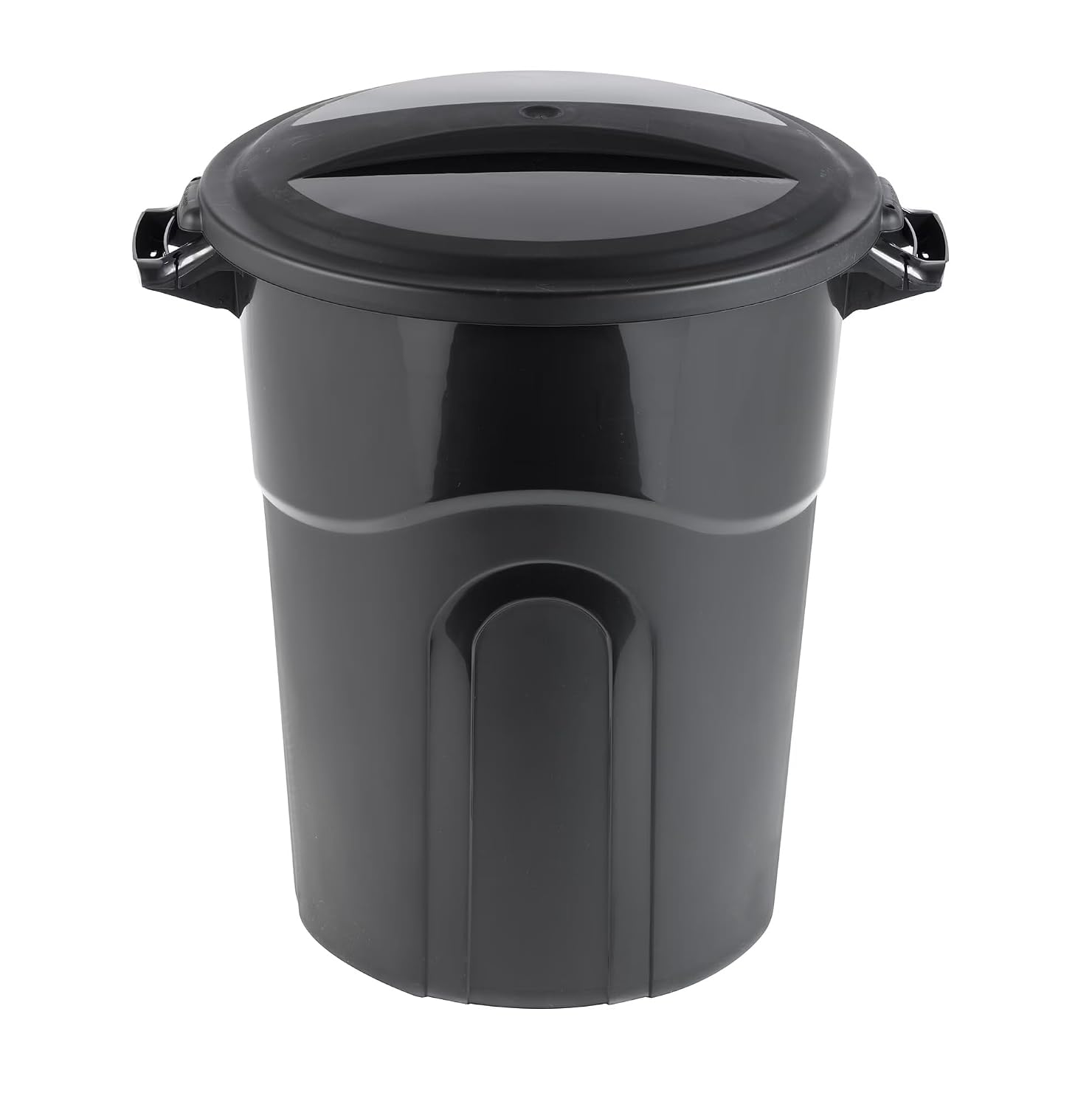 20-Gallon Trash can. with lid. Black : Home & Kitchen