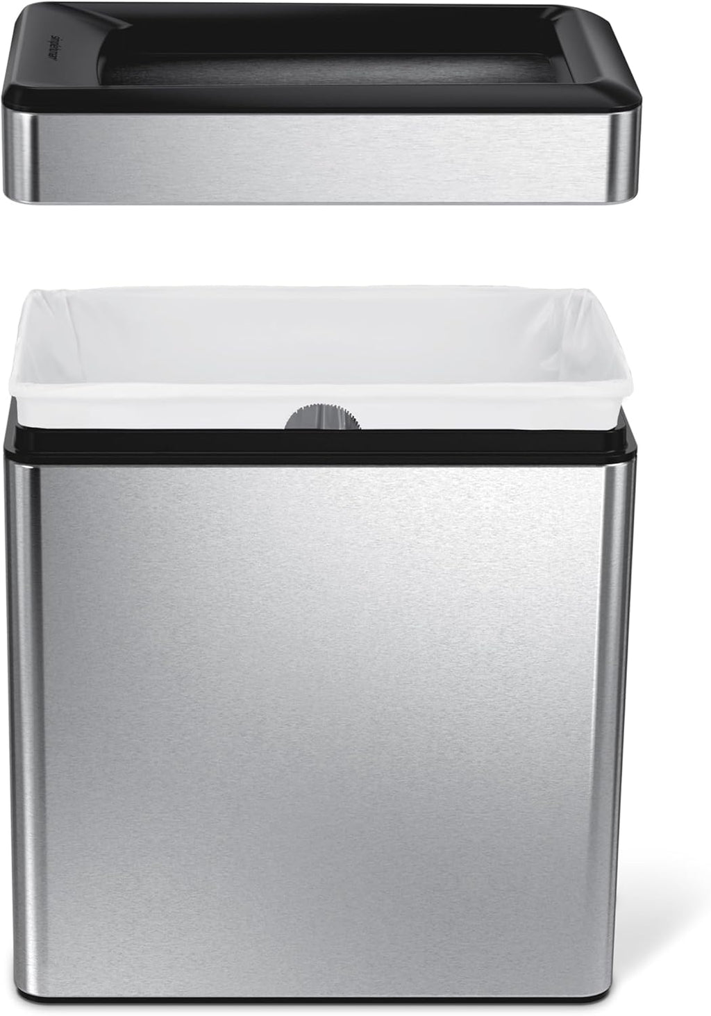Slim Open-Top Trash Can — 10L/2.6-Gallon Commercial Office Waste Bin