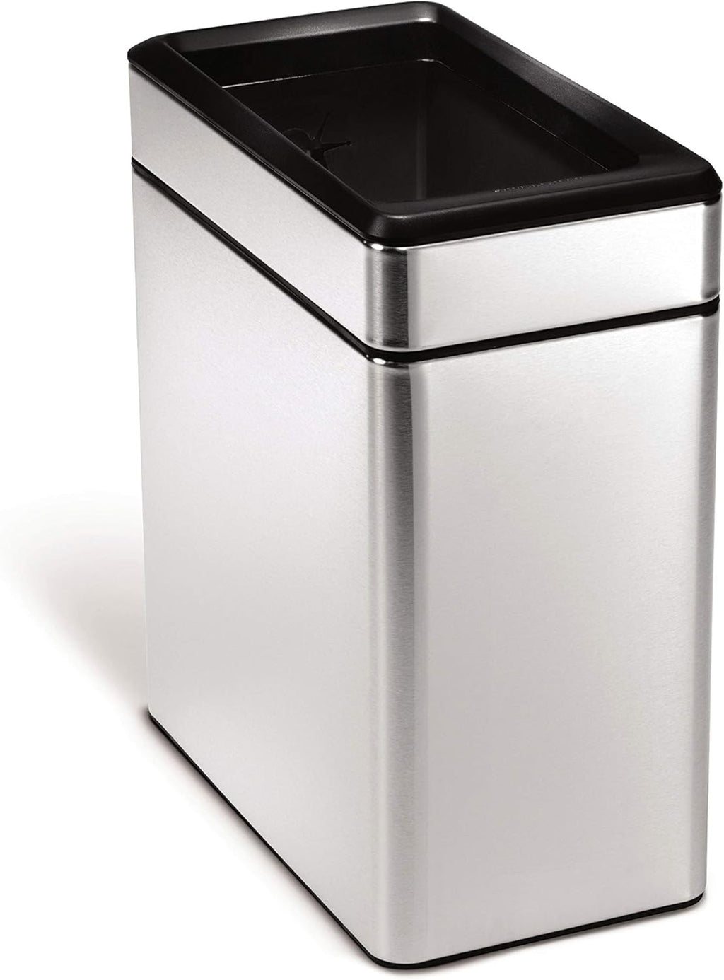 Slim Open-Top Trash Can — 10L/2.6-Gallon Commercial Office Waste Bin